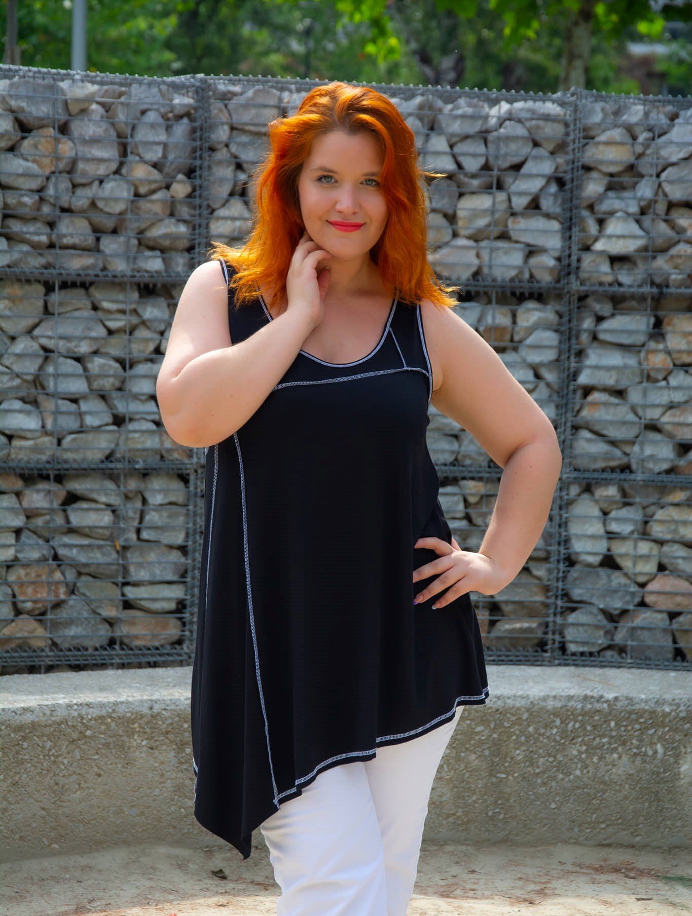 ΜΠΛΟΥΖΑ ΑΜΑΝΙΚΗ ΜΕ ΜΥΤΗ ΚΑΙ ΕΞΩΓΑΖΕΣ ΡΑΦΕΣ - Image 2