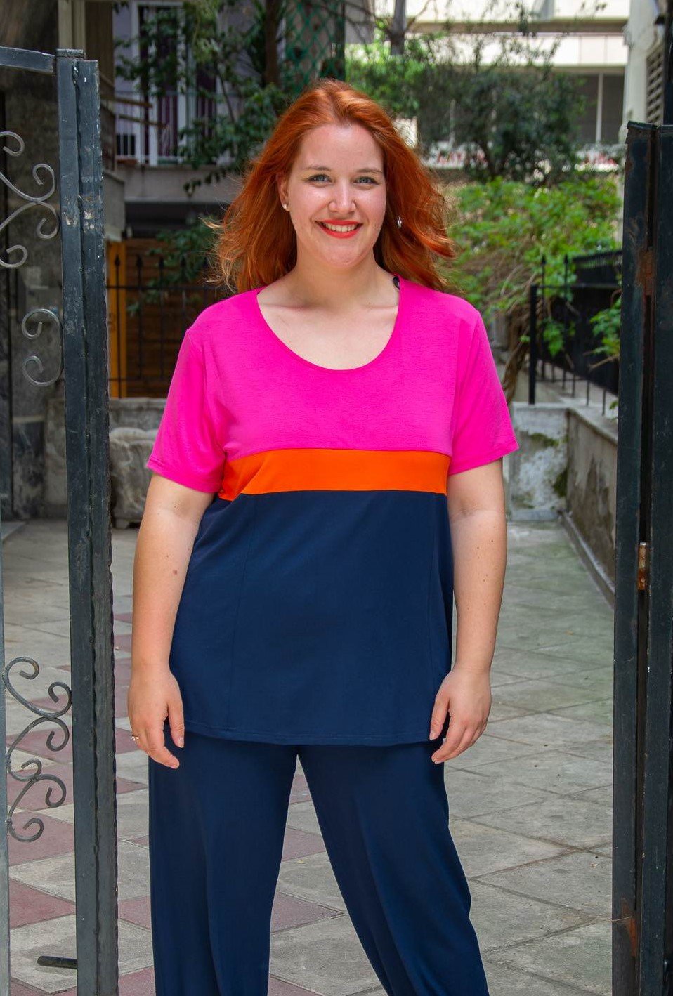 ΜΠΛΟΥΖΑ ΚΟΝΤΟΜΑΝΙΚΗ ΤΡΙΧΡΩΜΗ - Image 4