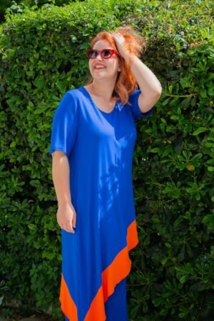 ΜΠΛΟΥΖΑ ΔΙΧΡΩΜΗ ΜΕ ΜΑΚΡΙΑ ΜΥΤΗ