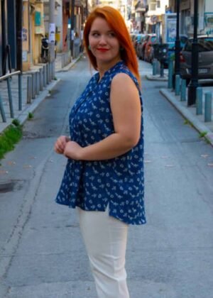 ΠΟΥΚΑΜΙΣΟ ΑΜΑΝΙΚΟ ΤΖΙΝ FLORAL