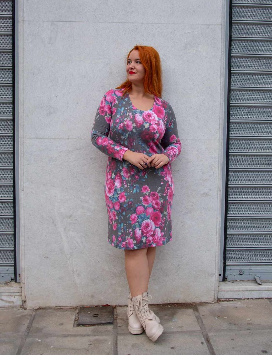 ΦΟΡΕΜΑ FLORAL ΜΙΝΤΙ ΣΕ ΙΣΙΑ ΓΡΑΜΜΗ