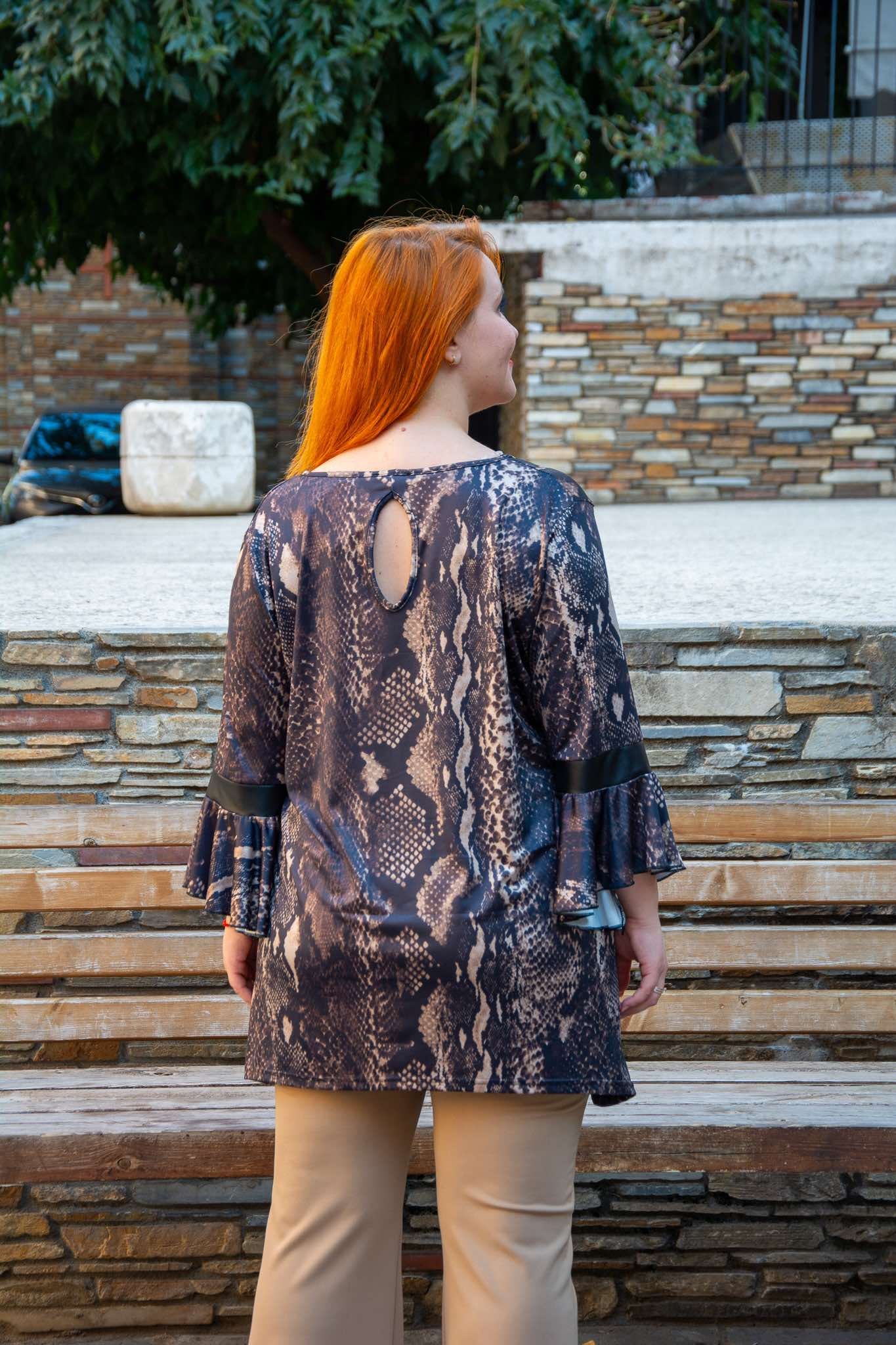 ΜΠΛΟΥΖΑ ΜΕ ΒΟΛΑΝ ΚΑΙ ΛΕΠΤΟΜΕΡΕΙΕΣ ΑΠΟ ΔΕΡΜΑΤΙΝΗ | ANIMAL - Image 3