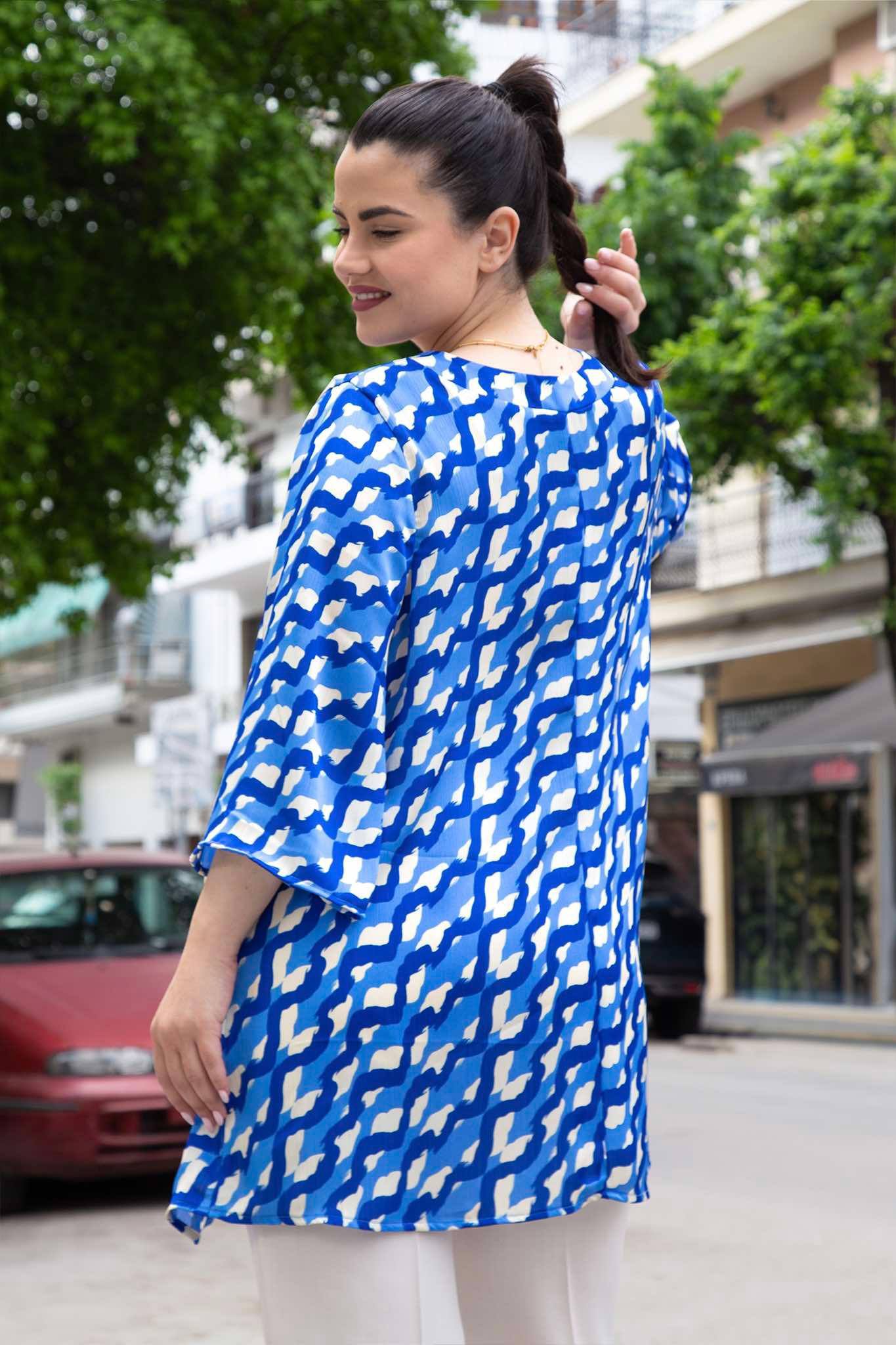 ΤΟΥΝΙΚ ΜΕ V-ΝΤΕΚΟΛΤΕ ΚΑΙ 3/4 ΜΑΝΙΚΙ | ΡΟΥΑ - Image 3