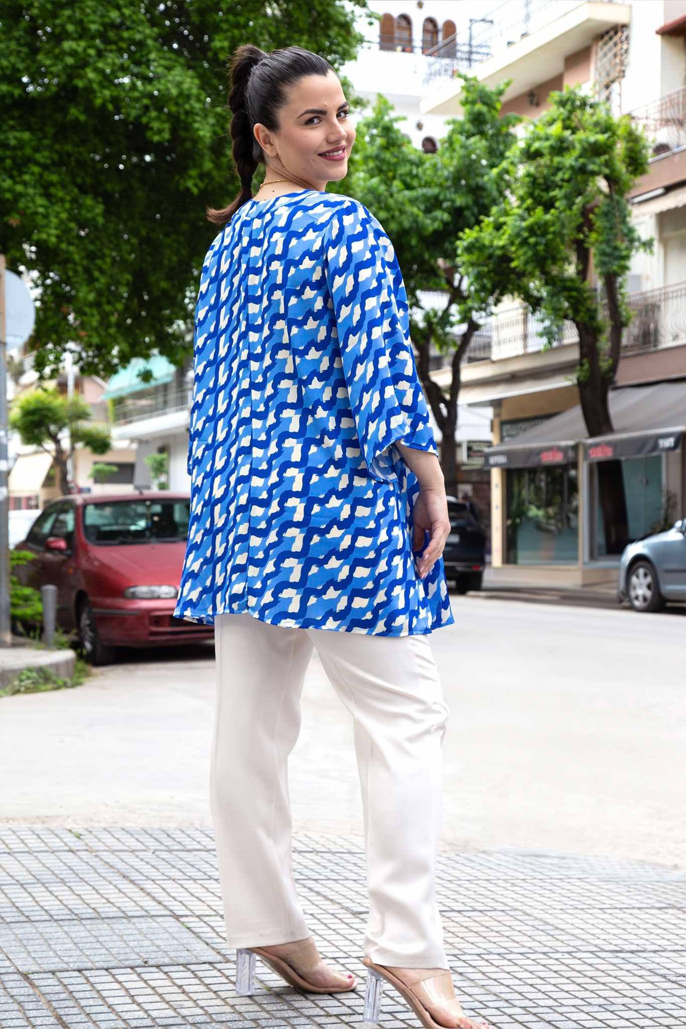 ΤΟΥΝΙΚ ΜΕ V-ΝΤΕΚΟΛΤΕ ΚΑΙ 3/4 ΜΑΝΙΚΙ | ΡΟΥΑ - Image 5