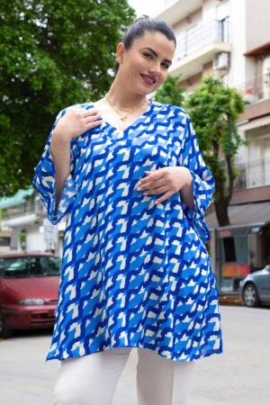 ΤΟΥΝΙΚ ΜΕ V-ΝΤΕΚΟΛΤΕ ΚΑΙ 3/4 ΜΑΝΙΚΙ | ΡΟΥΑ