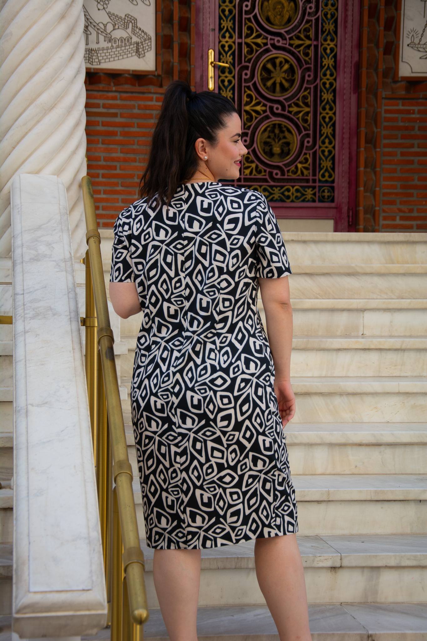 ΦΟΡΕΜΑ ΚΟΝΤΟΜΑΝΙΚΟ ΜΙΝΤΙ ΣΕ ΙΣΙΑ ΓΡΑΜΜΗ | ΑΣΠΡΟΜΑΥΡΟ - Image 2