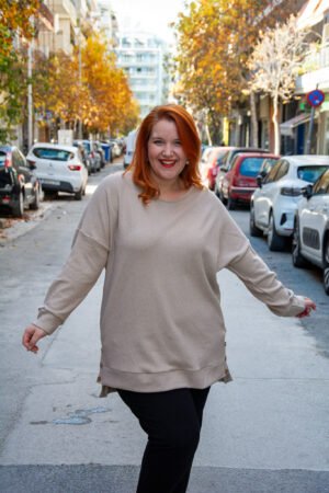 ΜΠΛΟΥΖΑ ΠΛΕΚΤΗ ΜΑΚΡΙΑ ΜΕ ΚΟΥΜΠΑΚΙΑ ΣΤΟ ΠΛΑΙ