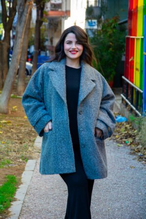 ΗΜΙΠΑΛΤΟ ΜΠΟΥΚΛΕ ΜΕ ΠΕΤΟ ΚΑΙ ΚΟΥΜΠΙΑ