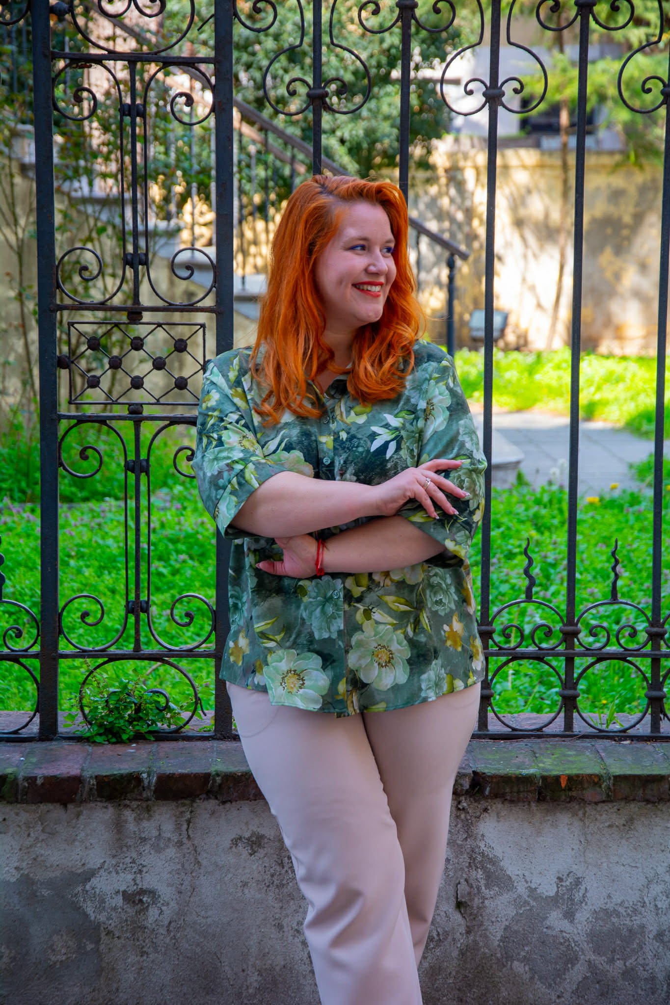 ΠΟΥΚΑΜΙΣΟ FLORAL ΜΕ 3/4 ΜΑΝΙΚΙ - Image 6