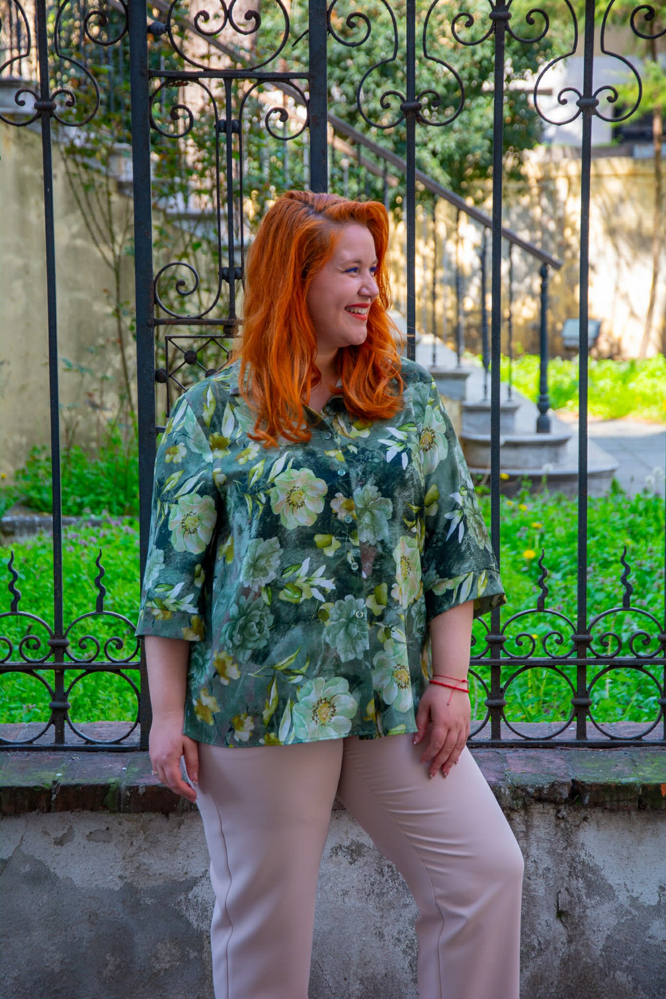 ΠΟΥΚΑΜΙΣΟ FLORAL ΜΕ 3/4 ΜΑΝΙΚΙ - Image 5