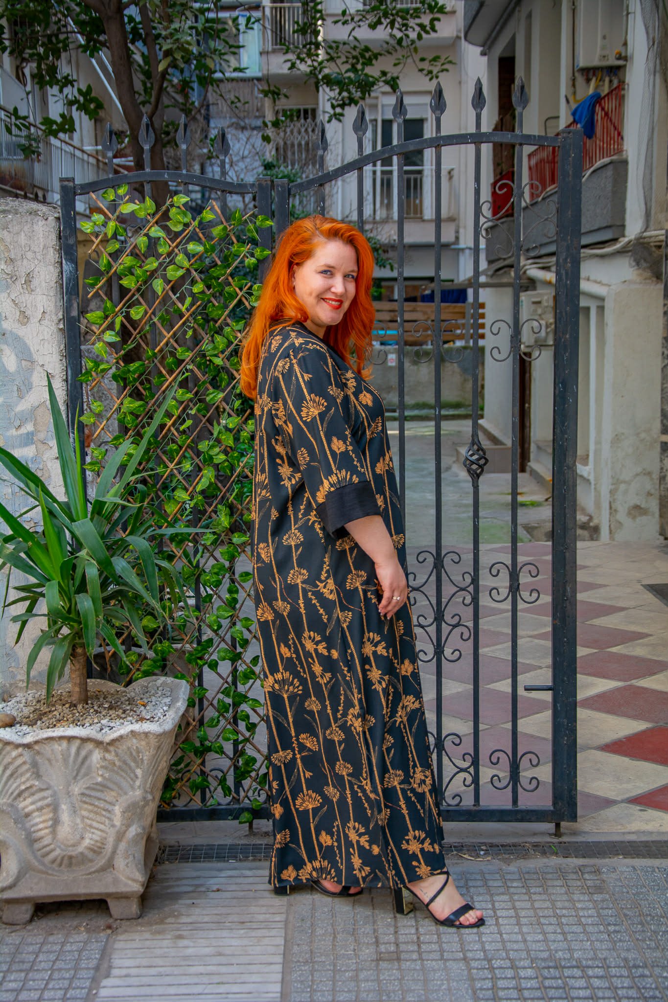 ΦΟΡΕΜΑ ΚΑΦΤΑΝΙ ΜΑΞΙ ΜΕ 3/4 ΜΑΝΙΚΙ ΚΑΙ V-ΝΤΕΚΟΛΤΕ - Image 4