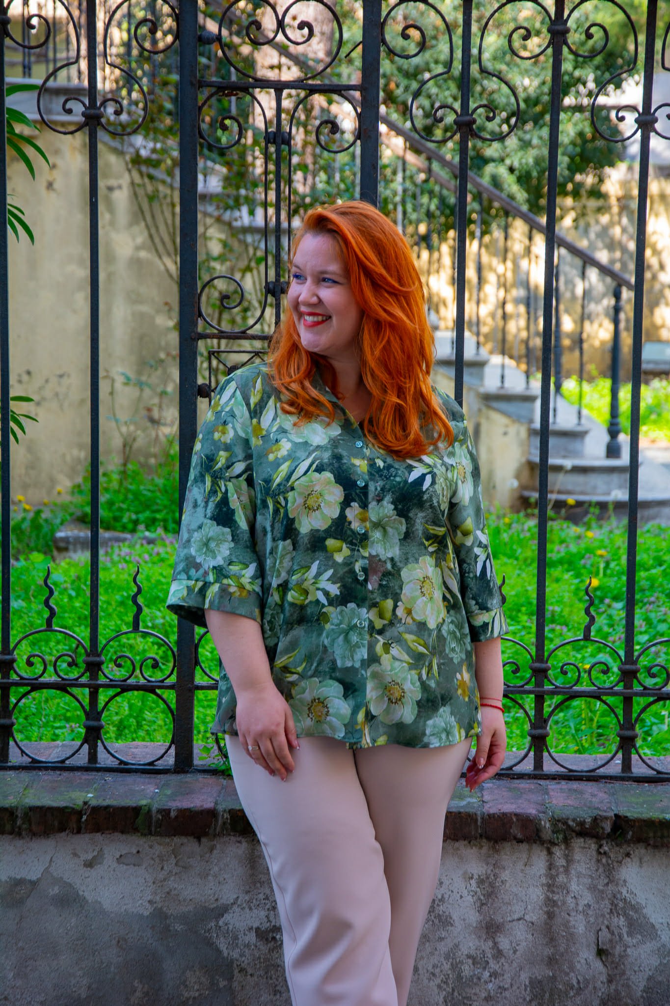 ΠΟΥΚΑΜΙΣΟ FLORAL ΜΕ 3/4 ΜΑΝΙΚΙ - Image 7