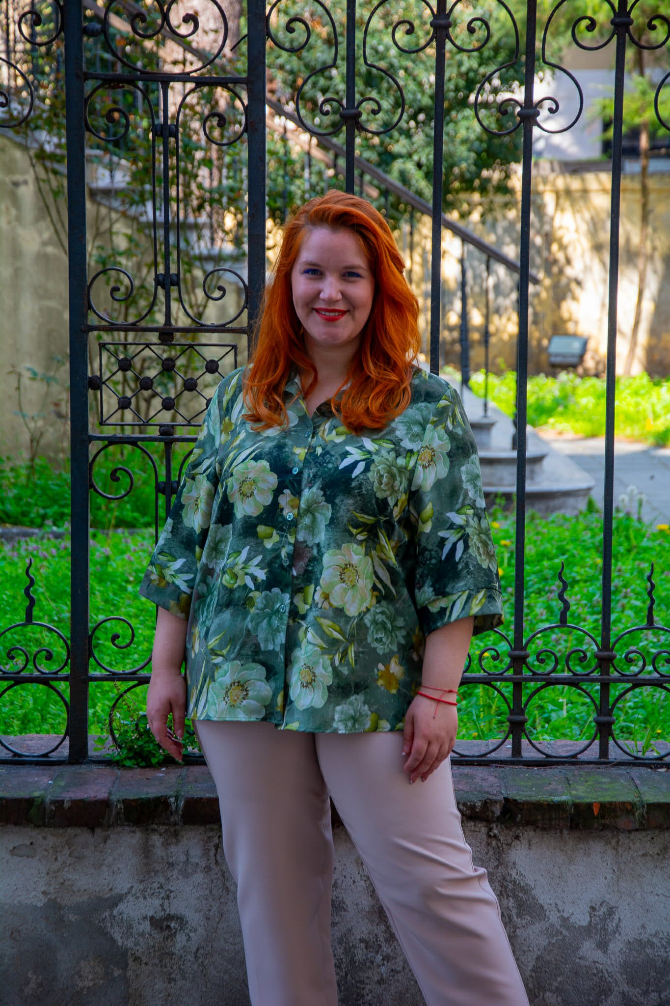 ΠΟΥΚΑΜΙΣΟ FLORAL ΜΕ 3/4 ΜΑΝΙΚΙ