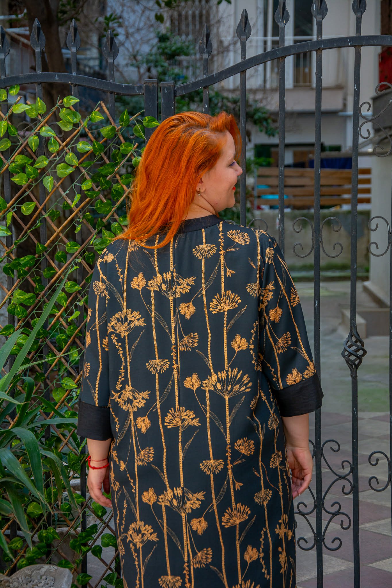 ΦΟΡΕΜΑ ΚΑΦΤΑΝΙ ΜΑΞΙ ΜΕ 3/4 ΜΑΝΙΚΙ ΚΑΙ V-ΝΤΕΚΟΛΤΕ - Image 6