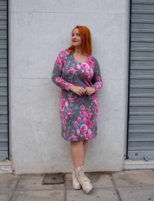 ΦΟΡΕΜΑ FLORAL ΜΙΝΤΙ ΣΕ ΙΣΙΑ ΓΡΑΜΜΗ