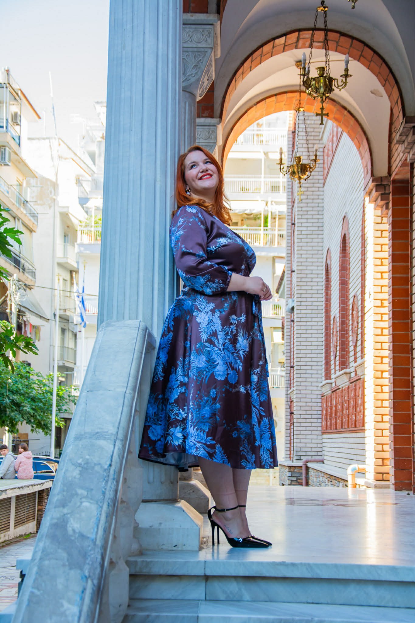 ΦΟΡΕΜΑ FLORAL ΜΙΝΤΙ ΚΡΟΥΑΖΕ ΣΕ ΑΛΦΑ ΓΡΑΜΜΗ ΜΕ ΖΩΝΑΚΙ | ΚΑΦΕ - Image 8
